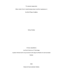 Thesis Submitted To