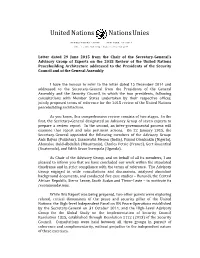 Report of the AGE on the 2015 Peacebuilding Review FINAL