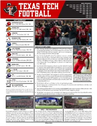 Texas Tech Football