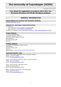 The University of Copenhagen (UCPH)