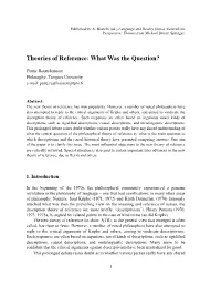 Theories of Reference: What Was the Question?
