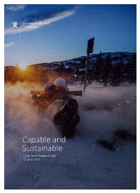 Capable and Sustainable Long Term Defence Plan 17 June 2016 1 Introduction