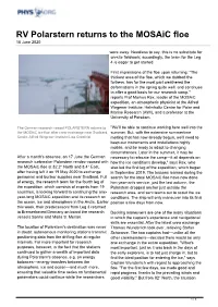RV Polarstern Returns to the Mosaic Floe 18 June 2020