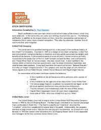 STOCK CERTIFICATES Information Compiled by Dr