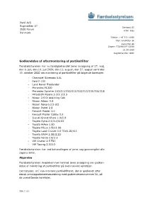 Godkendelse Af Eftermontering Af Partikelfilter