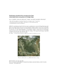 Preliminary Checklist of the Macromycetes from Collestrada Forest Ecosystems in Perugia (Italy)