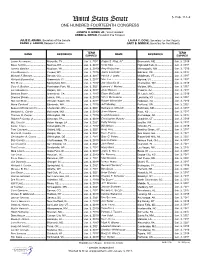 Senate Class Card List:92-930 2/3/15 11:47 PM Page 1
