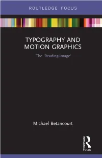 Typography and Motion Graphics