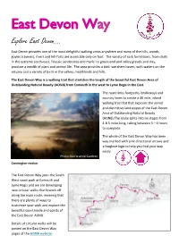 East Devon Way Explore East Devon