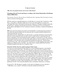 How Does One Properly Cleanse and Care for Altar Linens? Cleansing Of