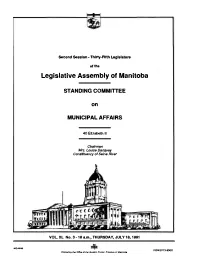 Legislative Assembly of Manitoba
