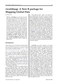 Rworldmap: a New R Package for Mapping Global Data