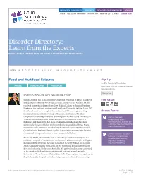 Focal and Multifocal Seizures Sign up for Our Quarterly Newsletter