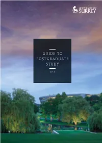 Guide to Postgraduate Study