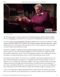 Ofcom Censures London Live Over David Icke Interview – Deadline.Pdf