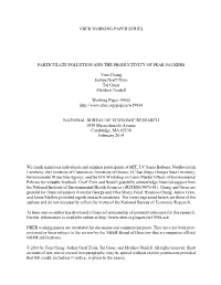 Particulate Pollution and the Productivity of Pear Packers