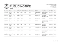 Public Notice &gt;&gt; Licensing and Management System Admin &gt;&gt;