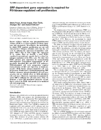 Srfdependent Gene Expression Is Required for Pi3kinaseregulated Cell