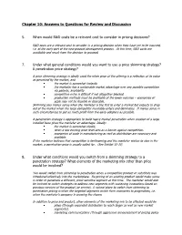 Answers to Questions for Review and Discussion 5. When Would R&D