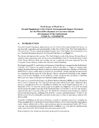 Draft Scope of Work for a Second Supplement to the Generic Environmental Impact Statement for the Phased Development of Governo