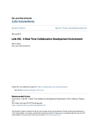 Link IDE : a Real Time Collaborative Development Environment