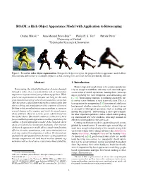 ROAM: a Rich Object Appearance Model with Application to Rotoscoping