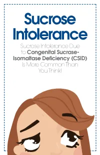Sucrose Intolerance