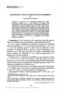 4-Manifolds, 3-Fold Covering Spaces and Ribbons