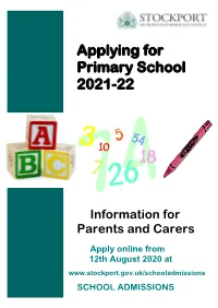 Applying for Primary School Booklet 2014-2015