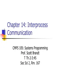 Chapter 14: Interprocess Communication