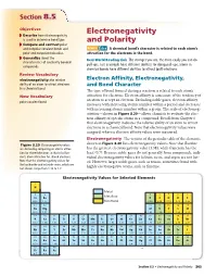 Electronegativity and Polarity 265 EN Difference Table 8.7 and Bond Character