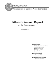Fifteenth Annual Report of the Commission