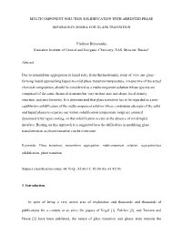 Liquid-To-Glass Transformation Simply Because This Is a Standalone Phenomenon