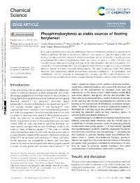 Phosphinoborylenes As Stable Sources of Fleeting Borylenes