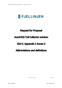 SSA-V Appendix 1 Annex 3