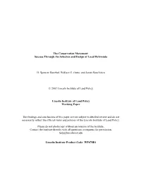 Success Through the Selection and Design of Local Referenda H