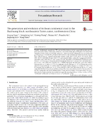 The Generation and Evolution of Archean Continental Crust in The