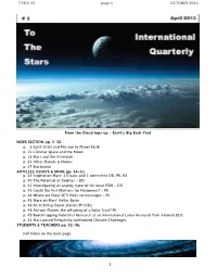 TTSIQ #3 Page 1 OCTOBER 2013