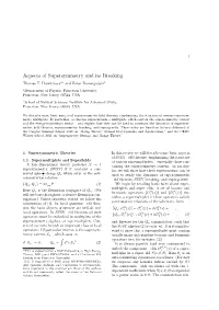 Aspects of Supersymmetry and Its Breaking
