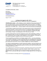 Camranger Adds Support for DNP's WPS-1