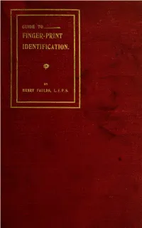 Guide to Finger-Print Identification