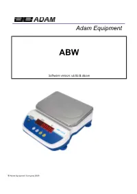 Manual (English): ABW UM EN.Pdf