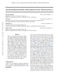 Restricted Boltzmann Machine and Deep Belief Network: Tutorial and Survey