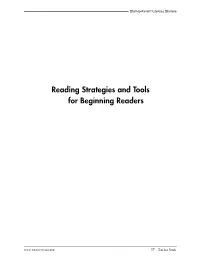 Start-To-Finish Literacy Starters Reading Strategies Tools
