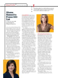 Alums Named to Power 100 List