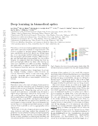 Deep Learning in Biomedical Optics