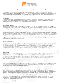 End-User License Agreement for Microsoft Exfat/NTFS for USB by Paragon Software