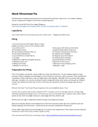 Mock Mincemeat Pie