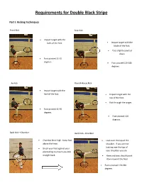 Requirements for Double Black Stripe