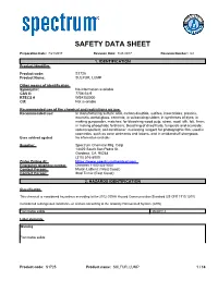 Safety Data Sheet